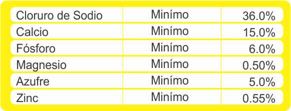 Sal mineralizada al 6